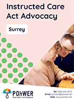 Surrey Instructed Care Act Advocacy leaflet