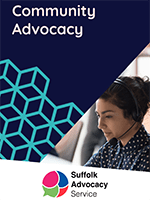 Suffolk Advocacy Service Community Advocacy leaflet cover