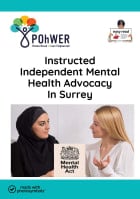 Cover of the POhWER Easy Read Surrey Instructed Independent Mental Health Advocacy