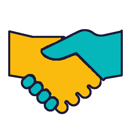 Handshake Icon - representing partnership working