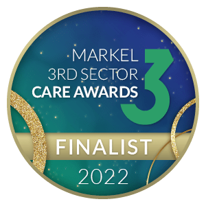 The Markel 3rd Sector Care Awards finalist badge