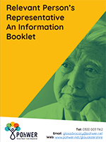 Cover of the Relevant Persons Representative information booklet