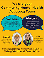 POhWER Gloucestershire Community Mental Health Advocacy flyer image